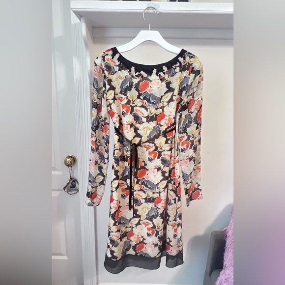 Theory Rustic Floral 100% Silk Dress - Picture 7 of 7